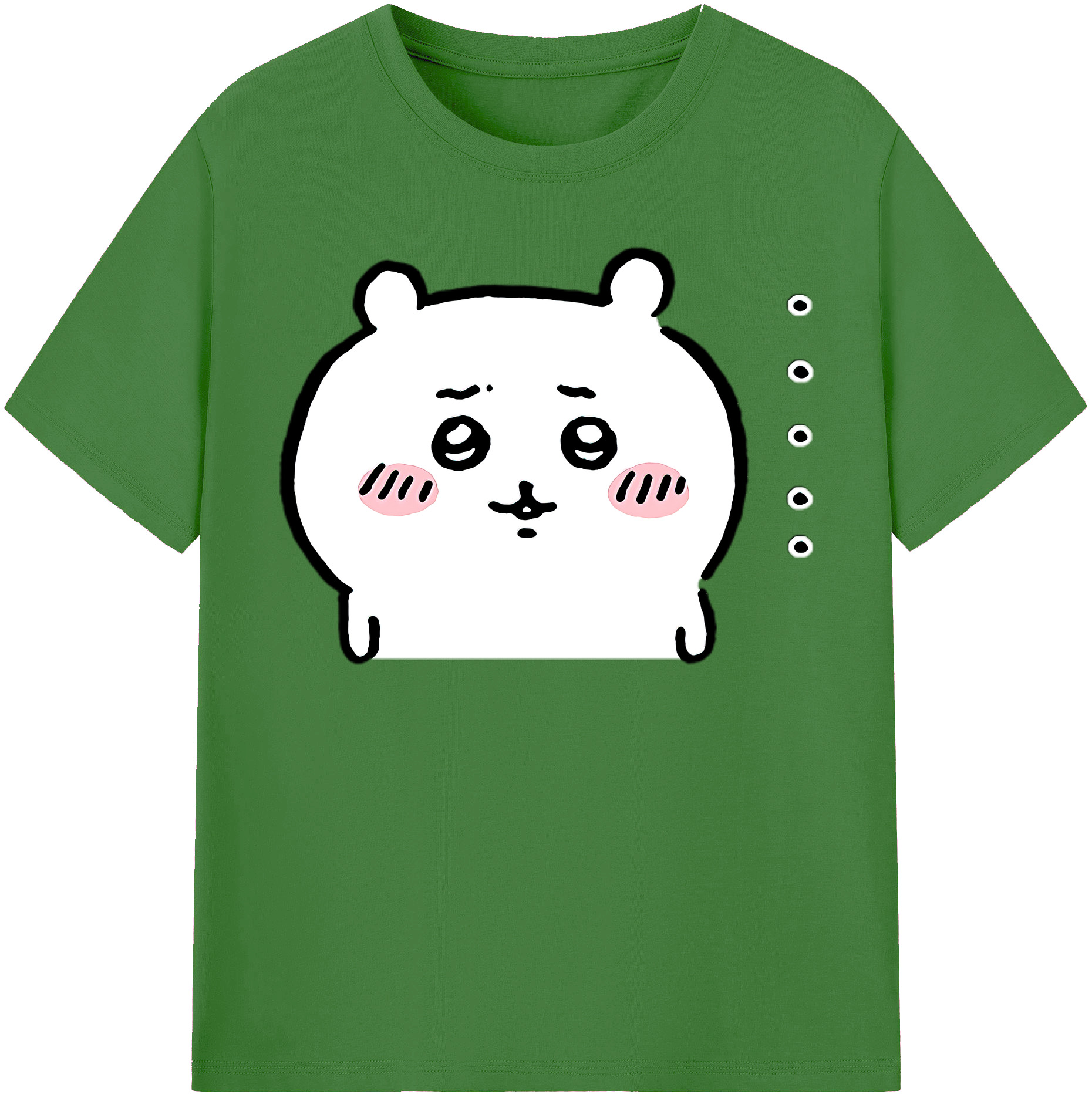 （画像用） ちいかわ ちいかわ Chii-kawa chiikawa レディースカジュアルプリントTシャツ（綿100％）